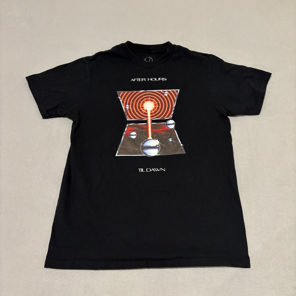 The Weeknd After Hours Til Dawn 2022 Tour T Shirt Black Mens Medium XO Merch